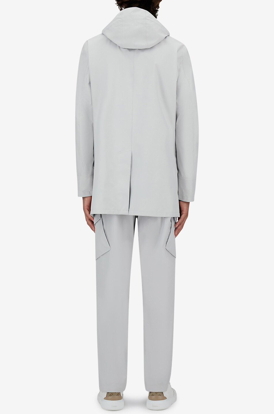 HERNO Parka à capuche Homme GRIS CLAIR 5