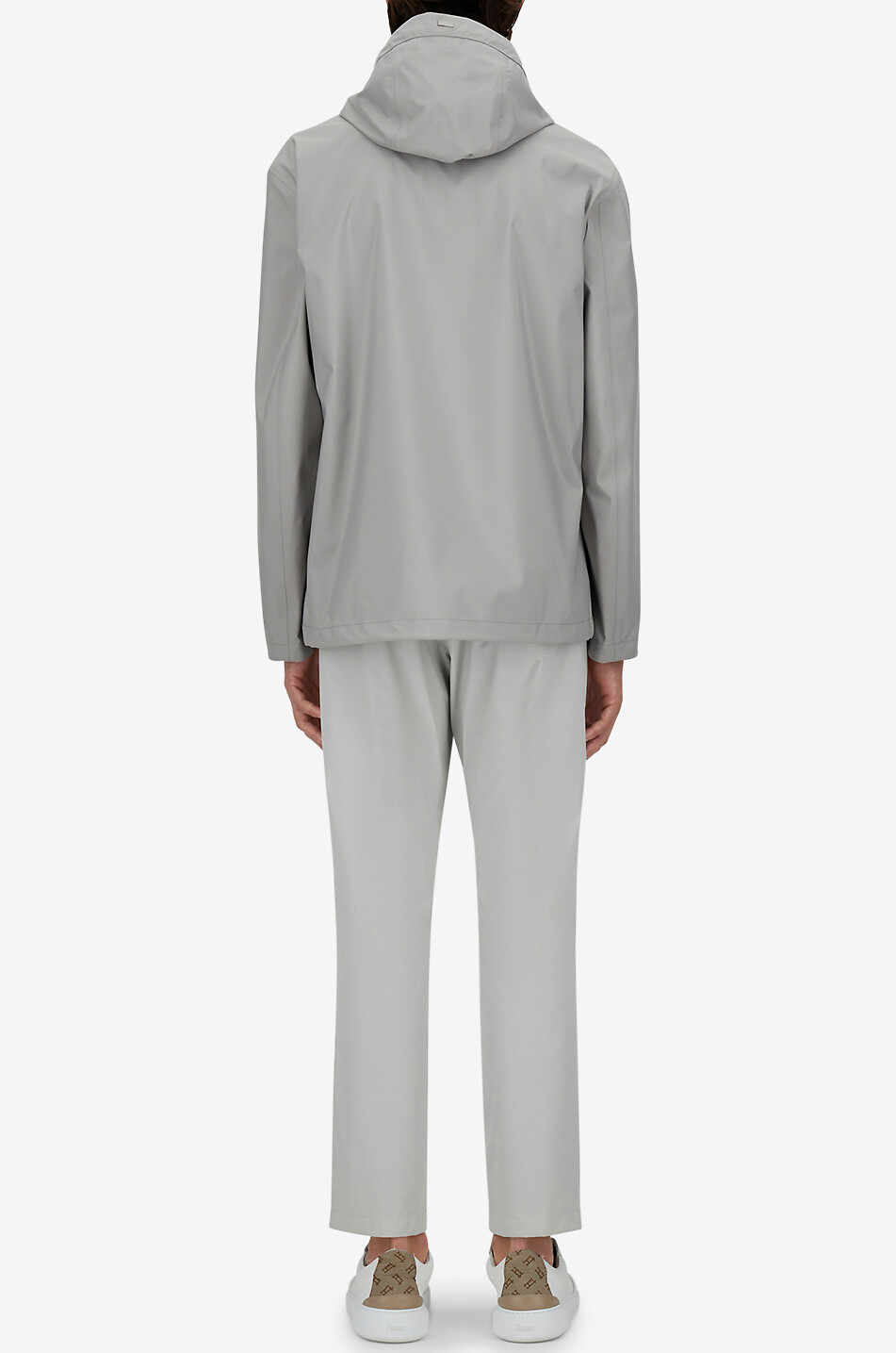 HERNO Veste coupe-vent à capuche Homme GRIS CLAIR 4