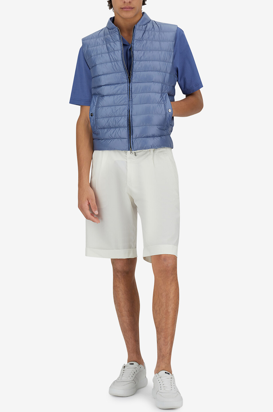 HERNO Gesteppte Weste Herren MITTELBLAU 3