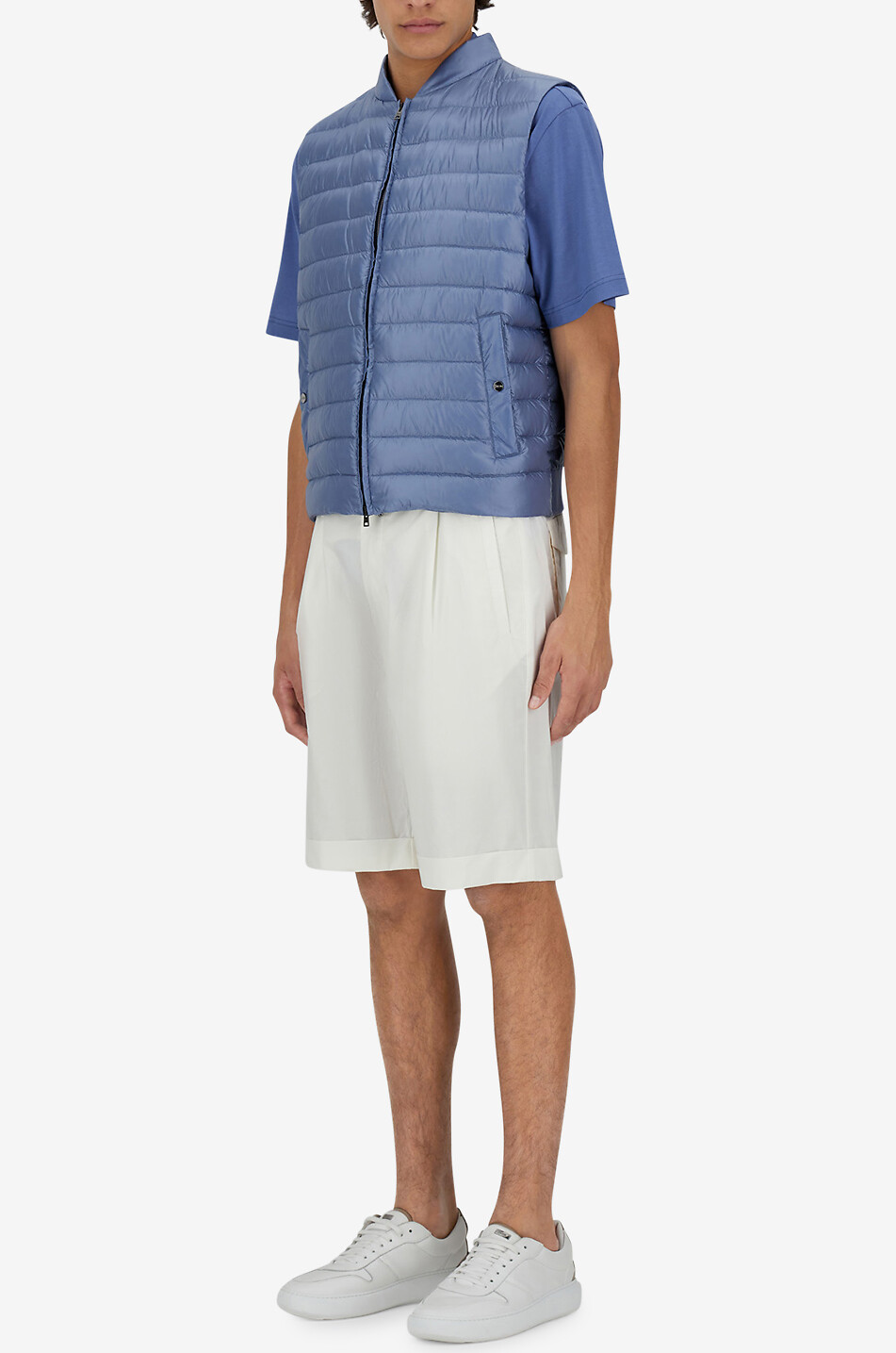 HERNO Gesteppte Weste Herren MITTELBLAU 4