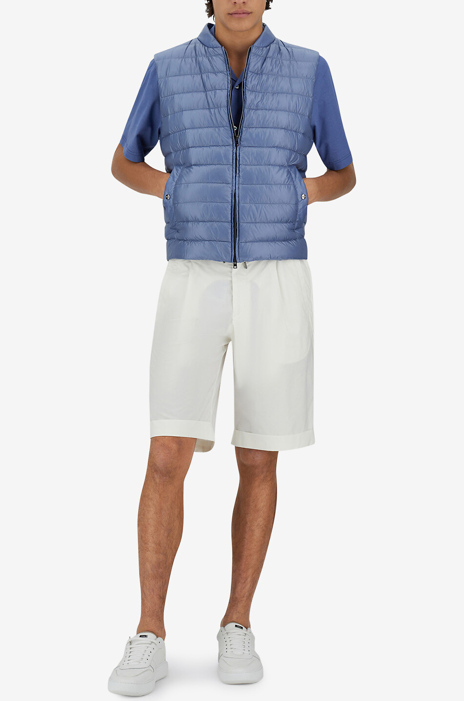 HERNO Gesteppte Weste Herren MITTELBLAU 6