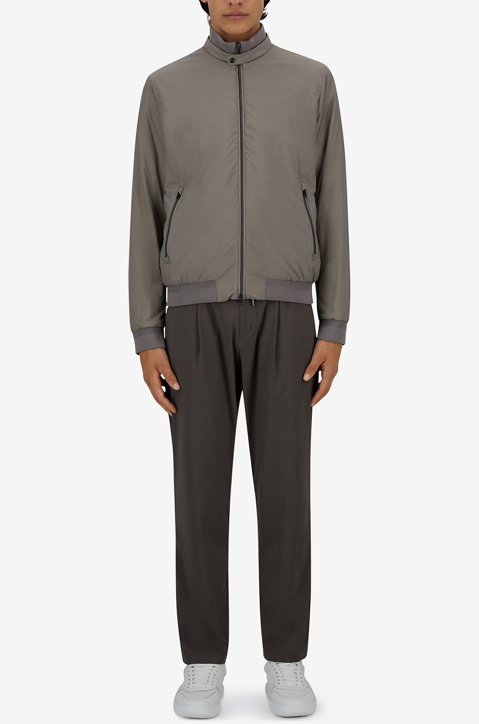 HERNO Blouson à col montant Homme MARRON 3