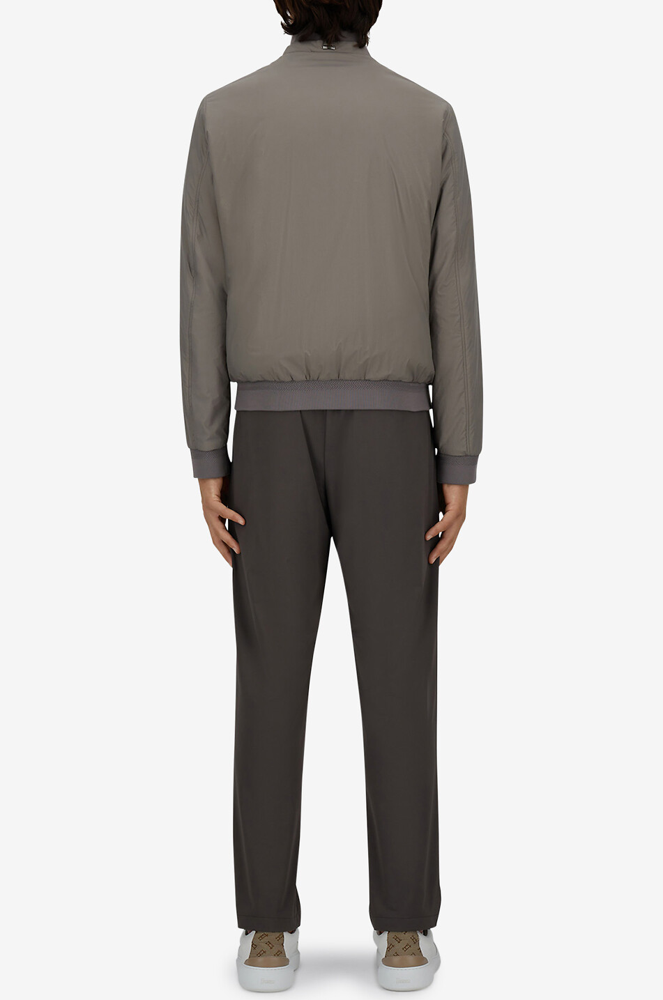 HERNO Blouson à col montant Homme MARRON 5