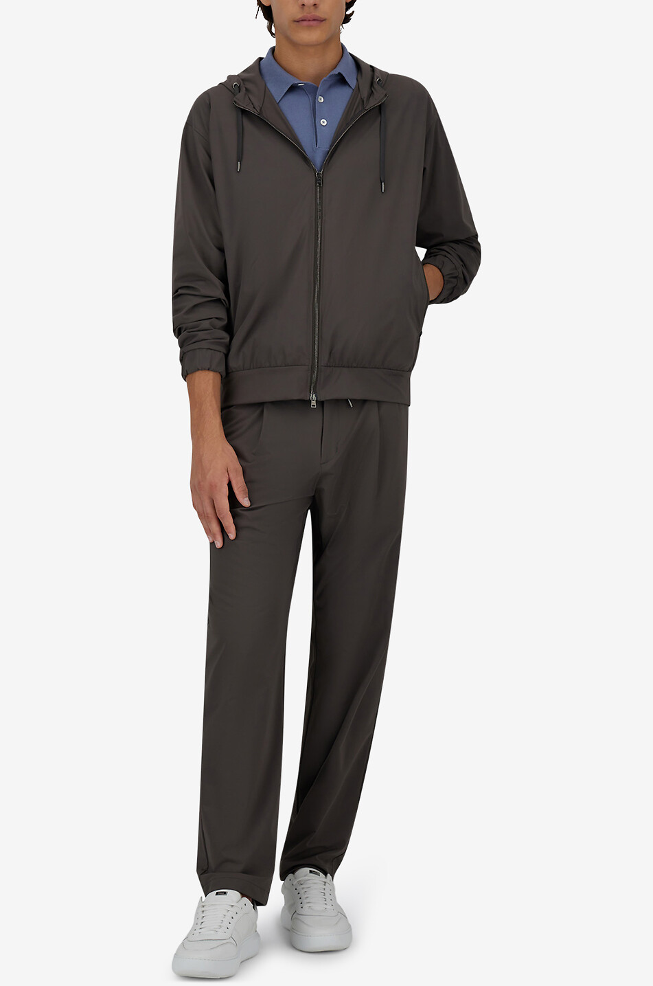 HERNO Hooded bomber jacket Men BROWN 2