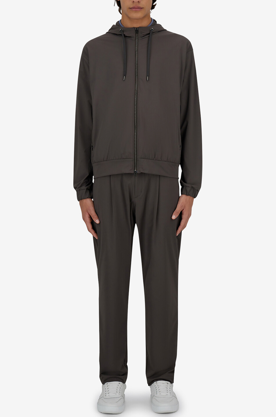 HERNO Hooded bomber jacket Men BROWN 3