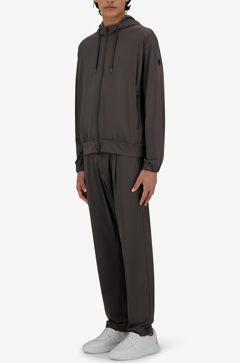 HERNO Hooded bomber jacket Men BROWN 4