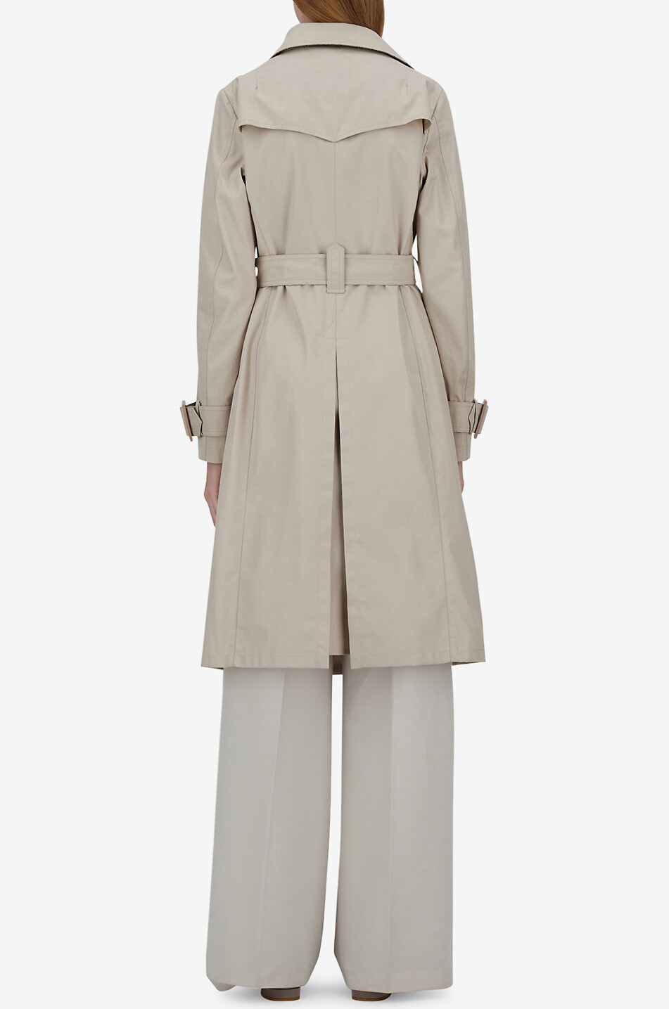 HERNO Belted long trench coat Women Light beige 5