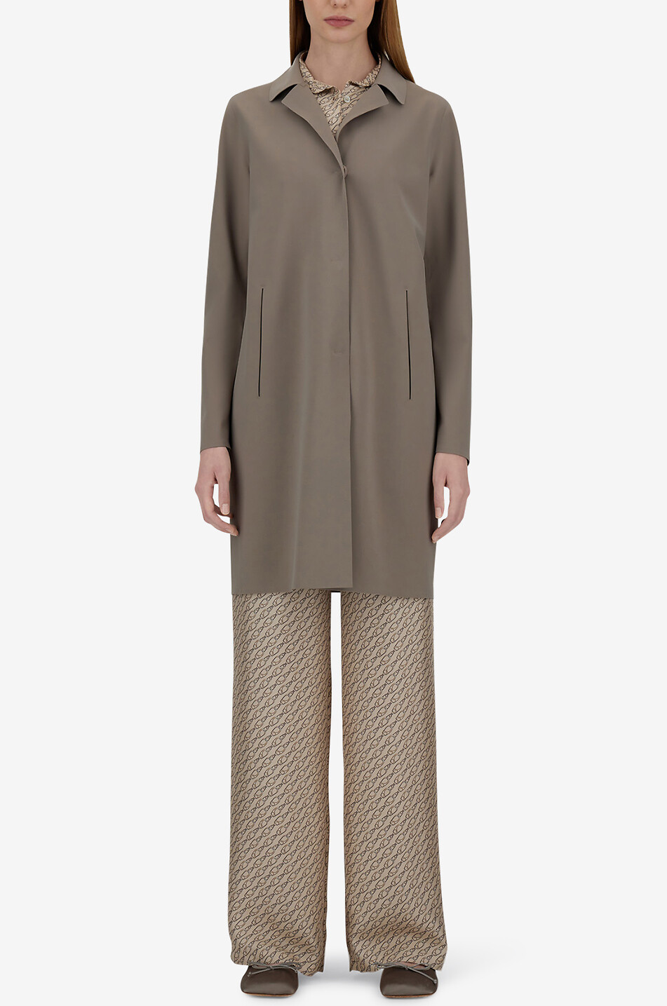 HERNO Langer Mantel Damen DUNKELBRAUN 3