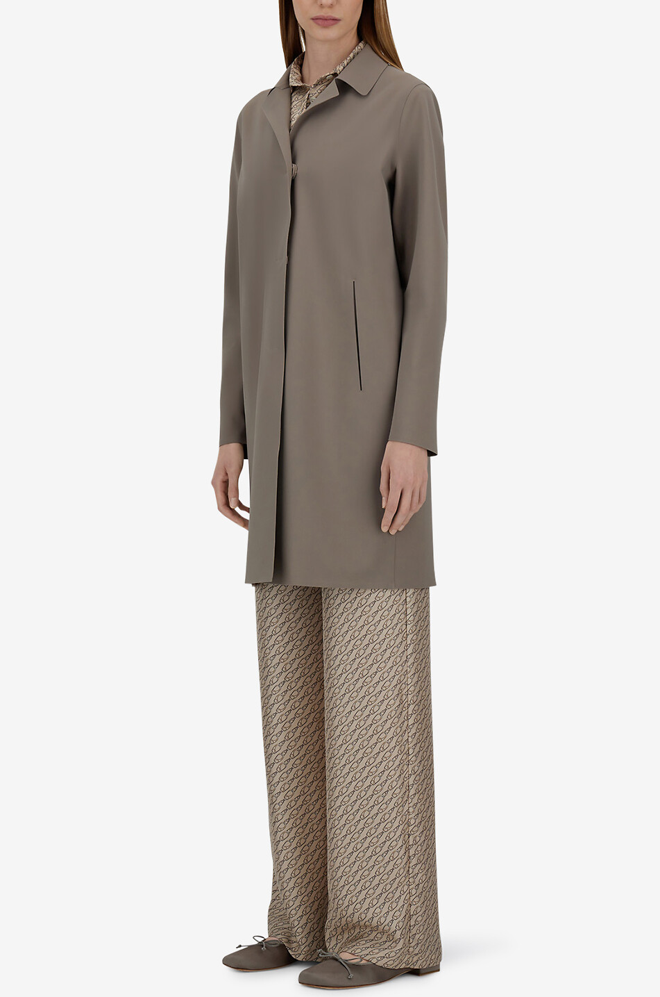 HERNO Langer Mantel Damen DUNKELBRAUN 4