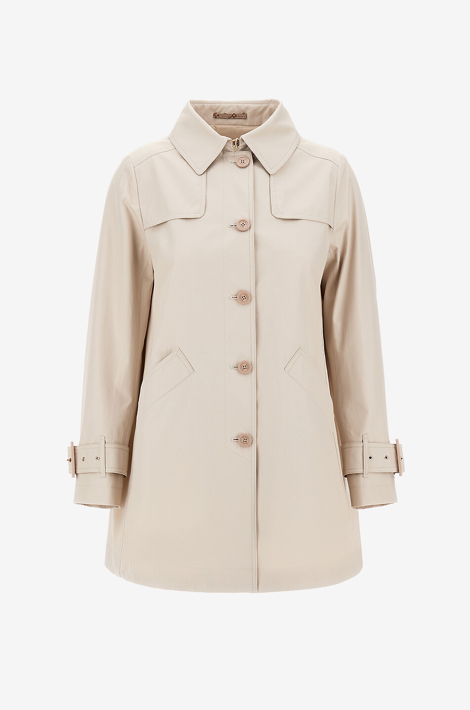 A-förmiger Trenchcoat aus Baumwolle