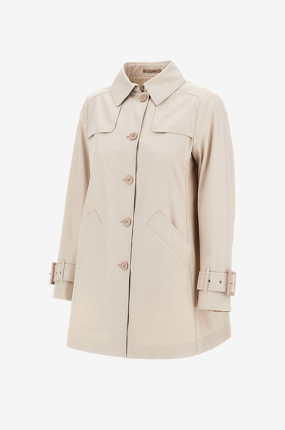 A-förmiger Trenchcoat aus Baumwolle