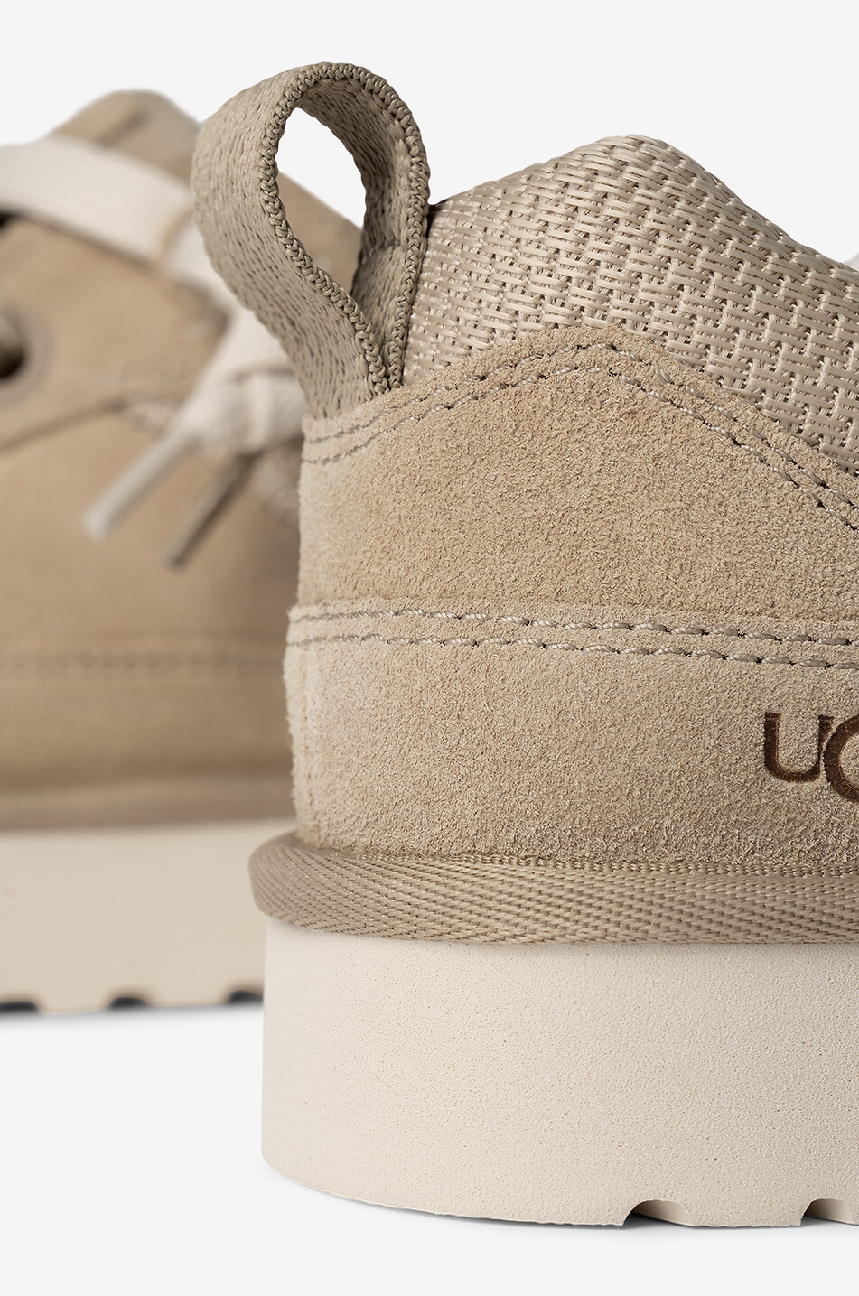 UGG Baskets basses à lacets en cuir Lo Lowmel Femme MARRON 5