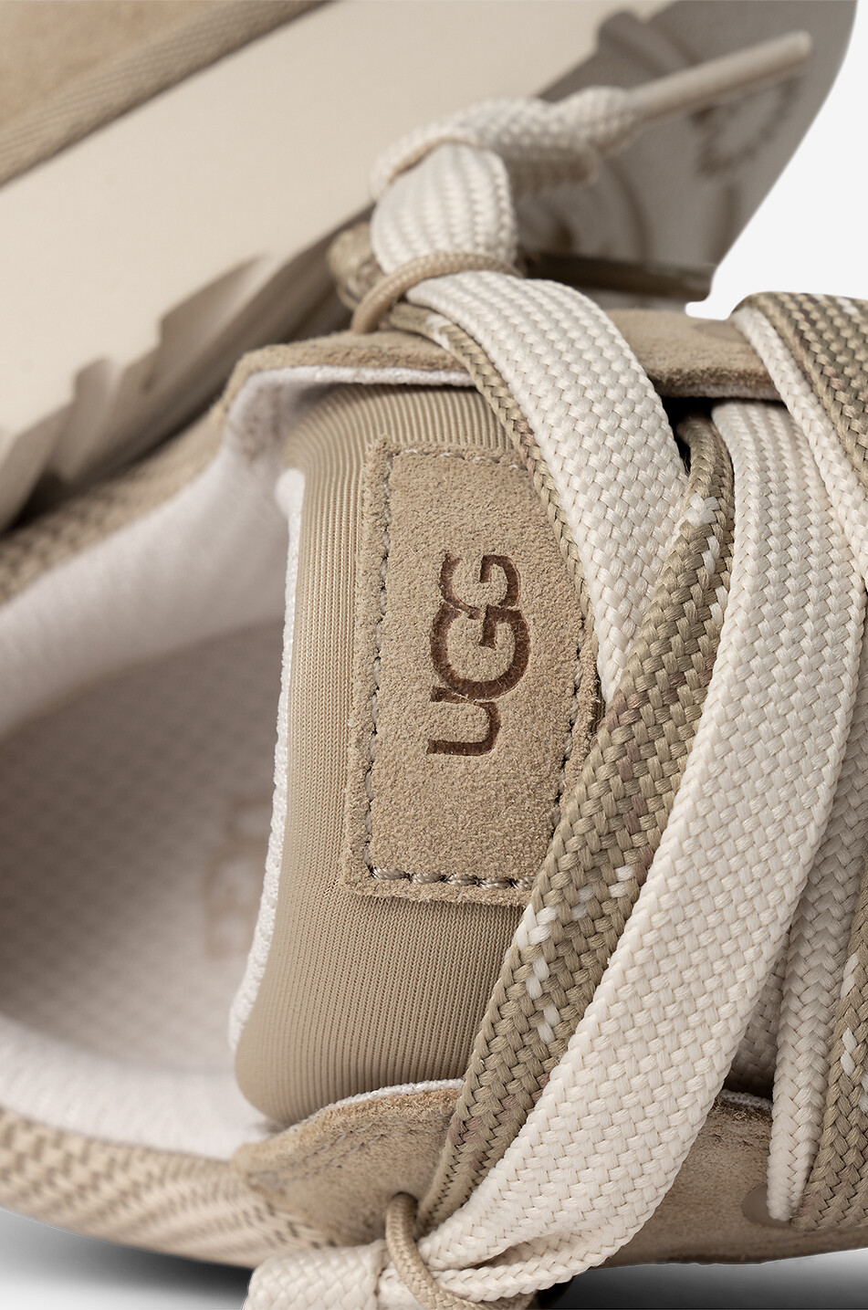 UGG Baskets basses à lacets en cuir Lo Lowmel Femme MARRON 6