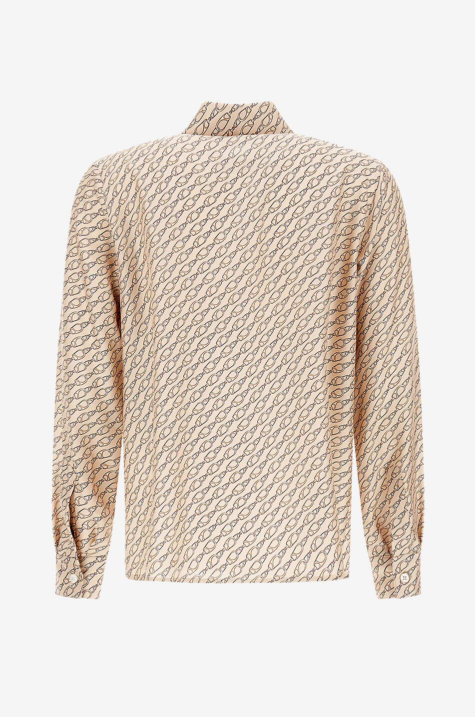 HERNO Chain printed long-sleeved shirt Women Light beige 6