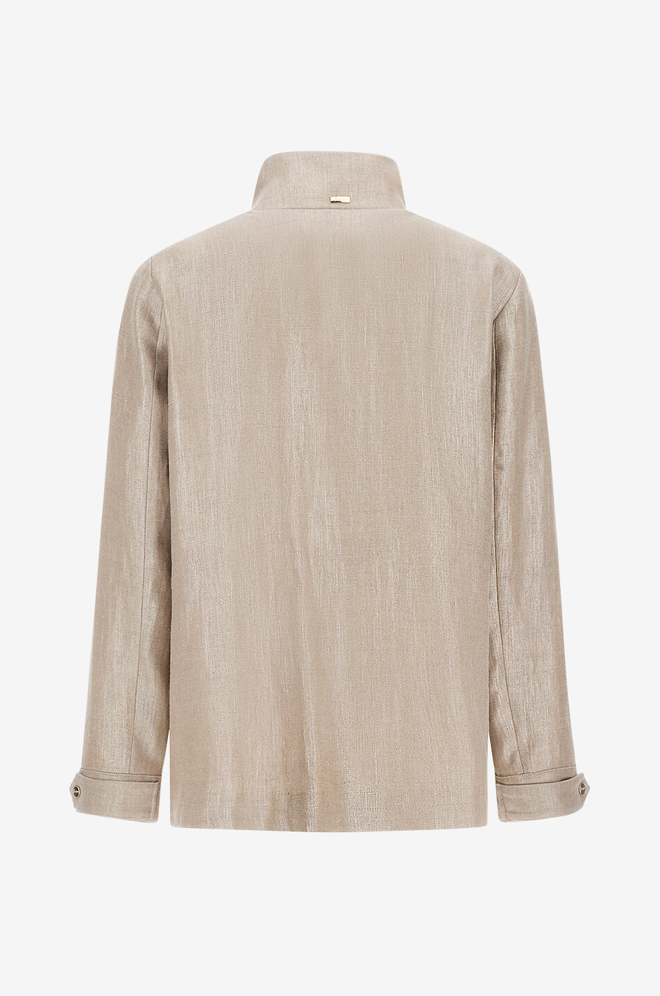 HERNO High-neck safari jacket Women LIGHT BROWN 8