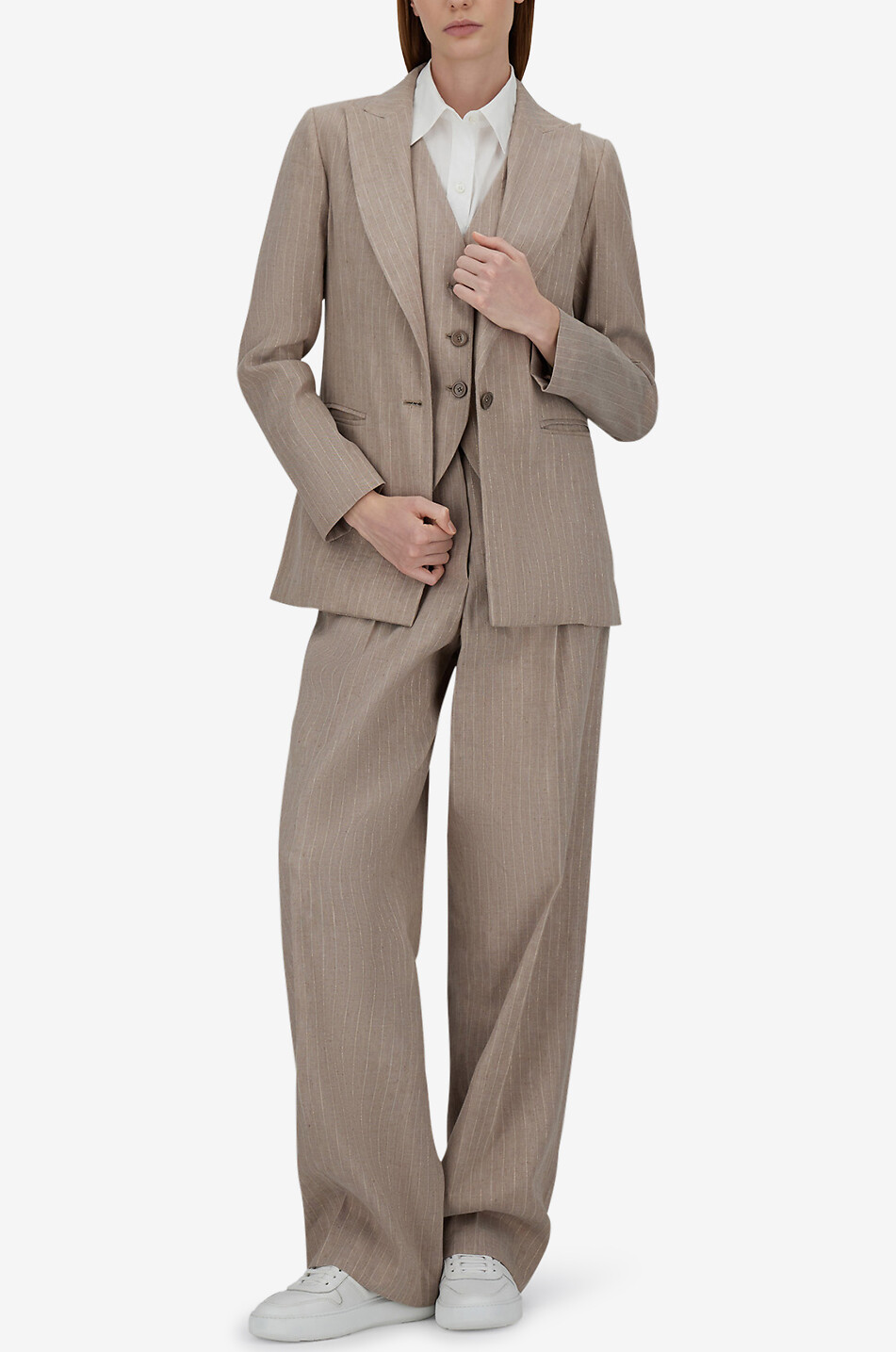 HERNO Einreihiger Blazer Damen BEIGE 2