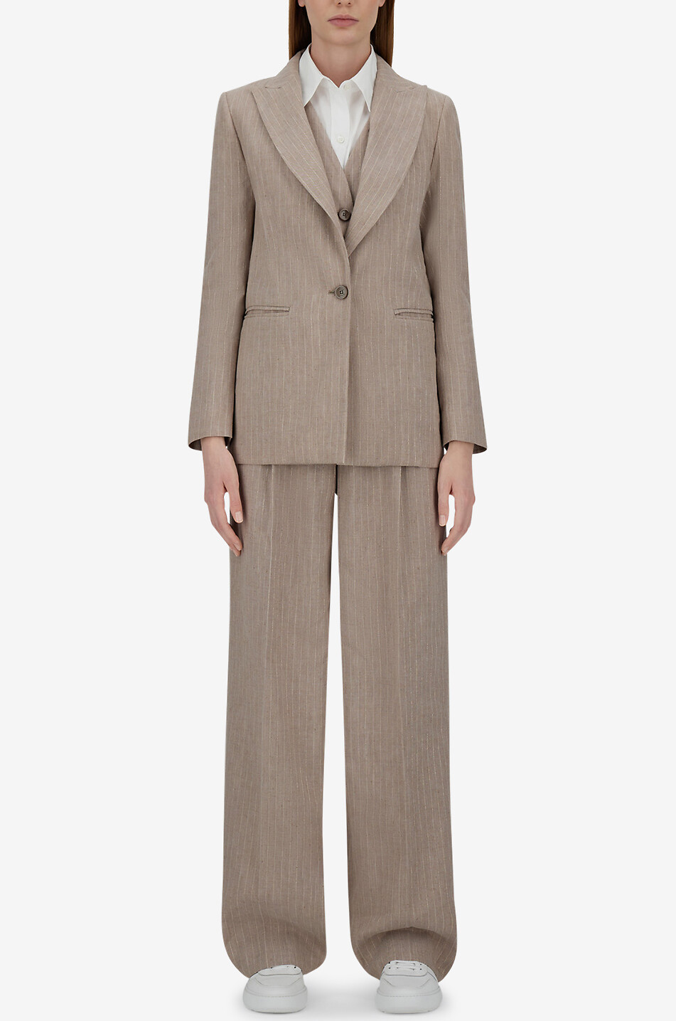 HERNO Einreihiger Blazer Damen BEIGE 3