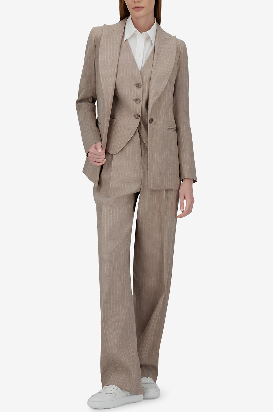 HERNO Einreihiger Blazer Damen BEIGE 6