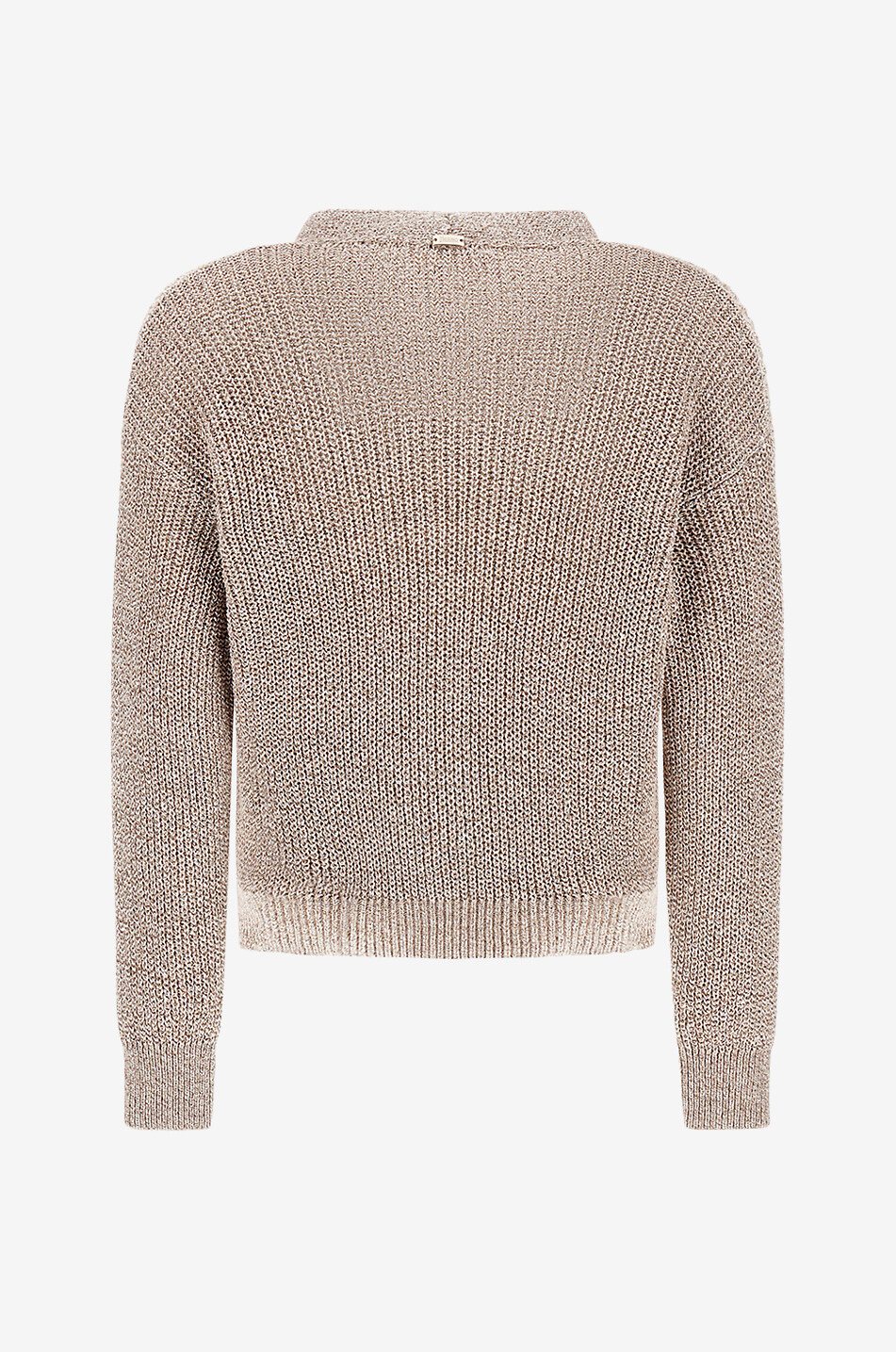 Cardigan côtelé boutonné à col V