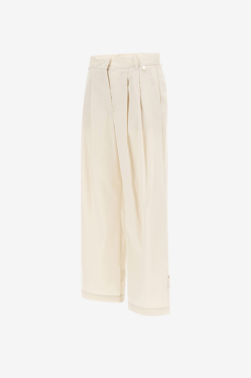 HERNO Hose mit weitem Bein mit Bundfalten Damen CREMEFARBEN 6