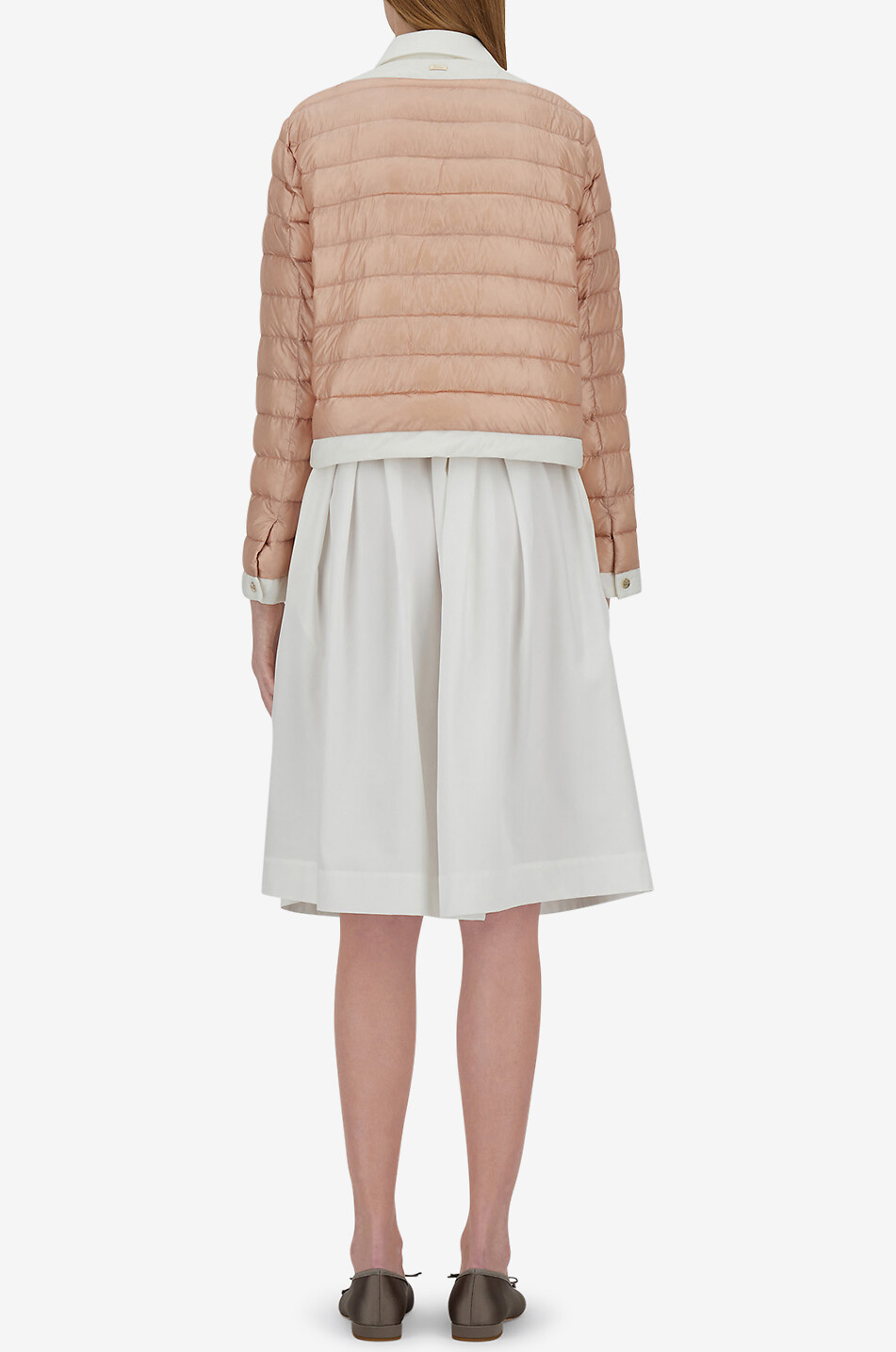 HERNO Suit fit bicolour down jacket Women PINK 6
