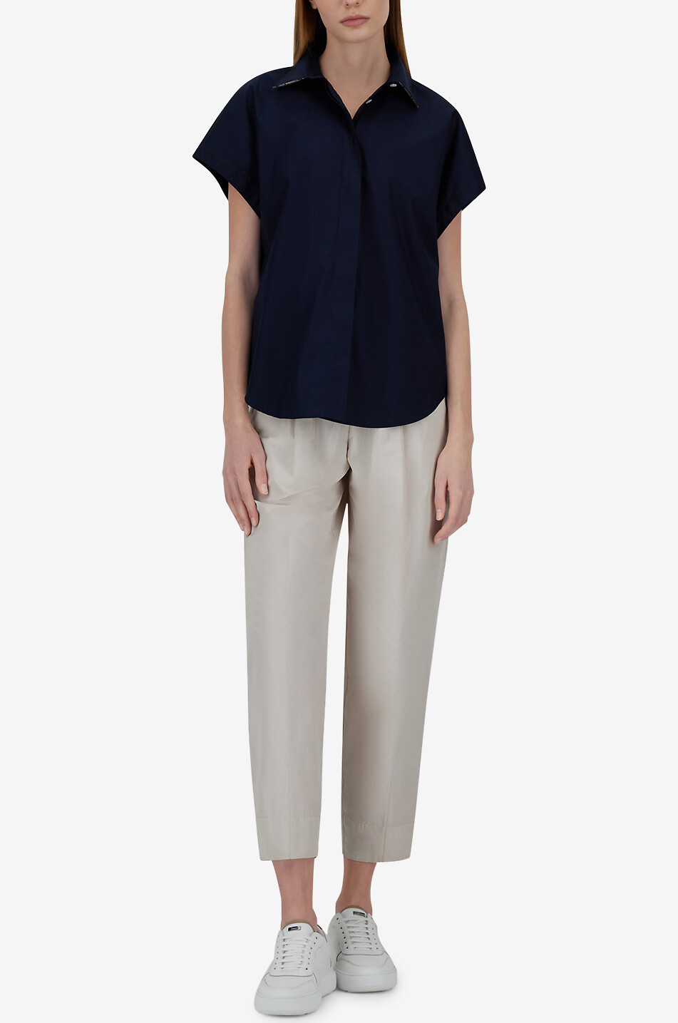 HERNO Kurzärmeliges Hemd Damen DUNKELBLAU 2