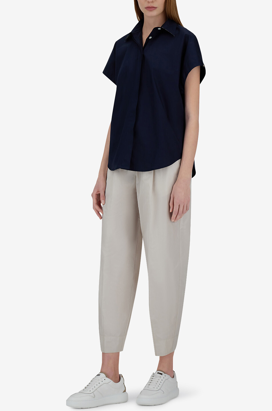 HERNO Kurzärmeliges Hemd Damen DUNKELBLAU 3