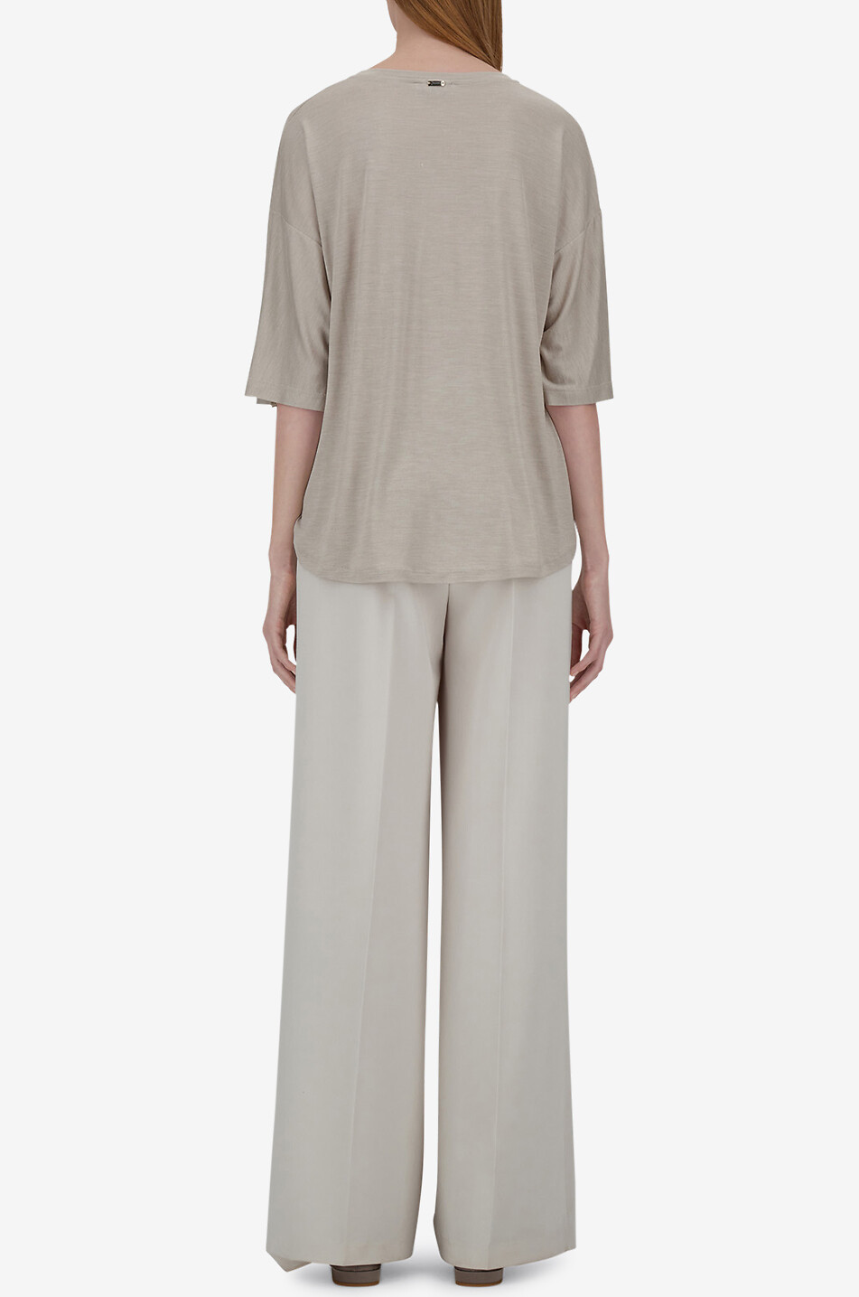 HERNO T-Shirt mit 3/4-Ärmeln Damen Hellbeige 5