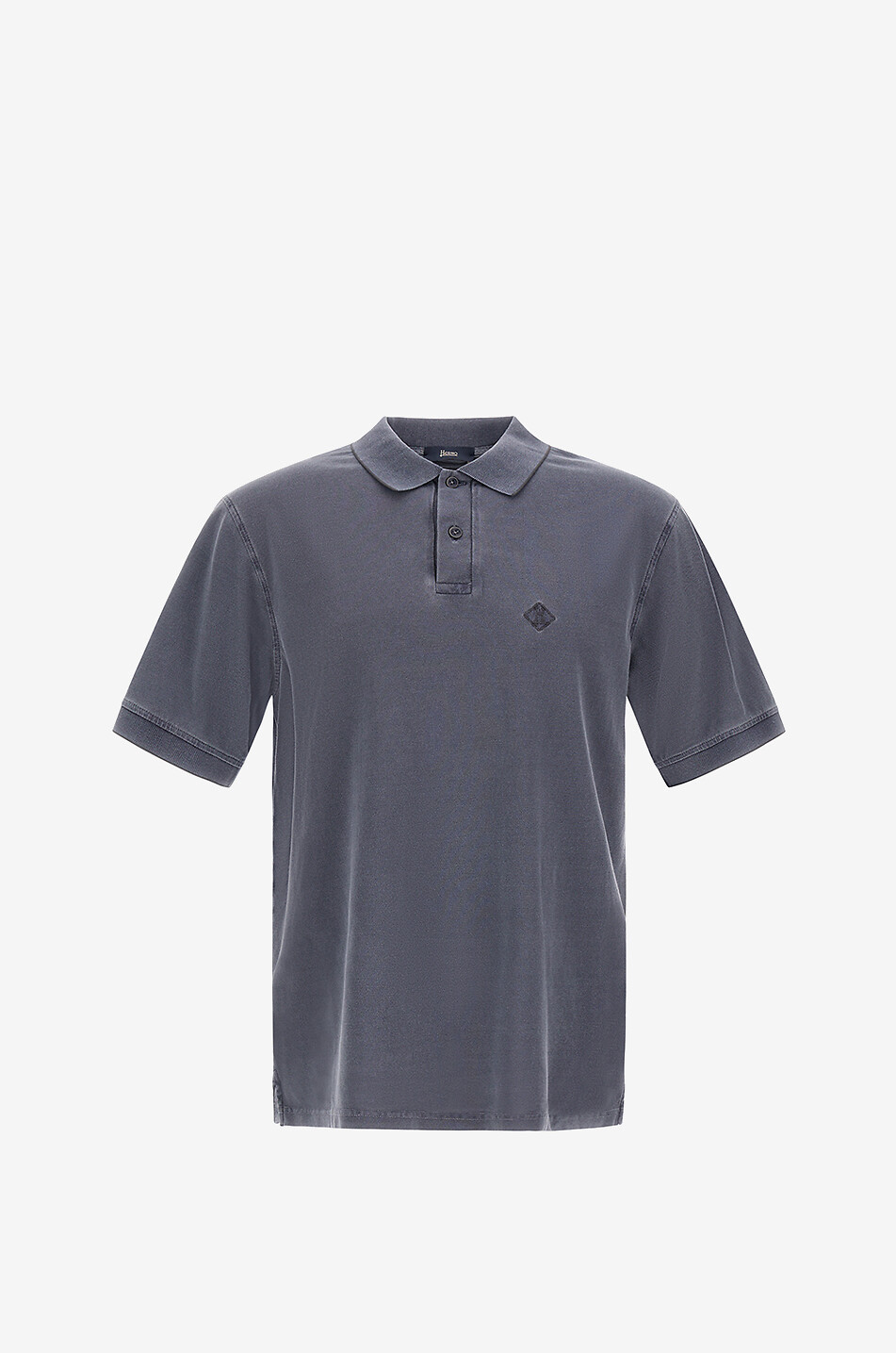 HERNO Short-sleeved polo shirt Men MEDIUM BLUE 1