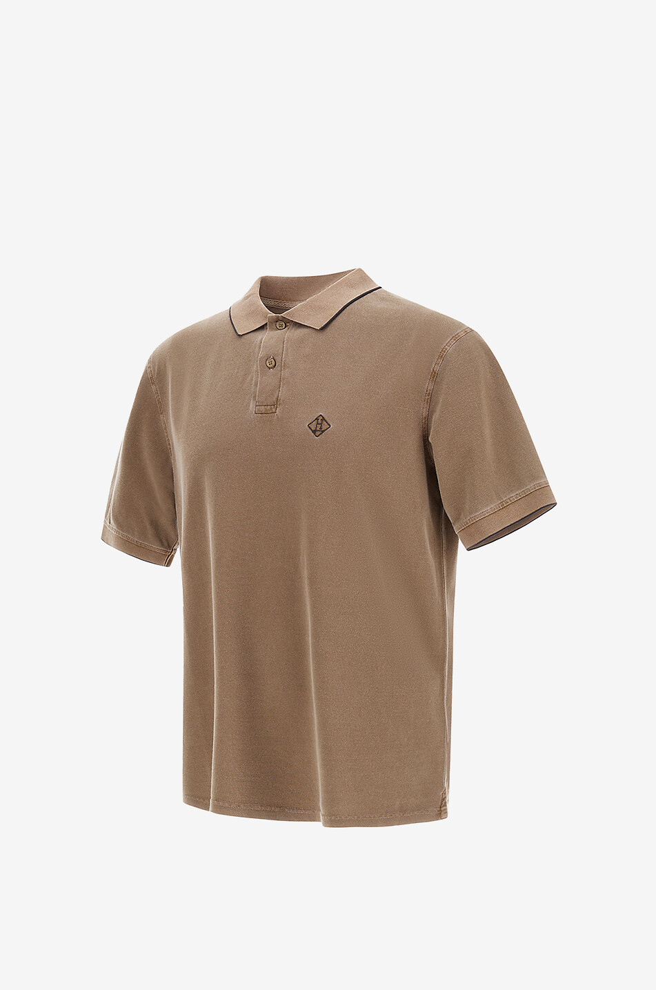 HERNO Kurzärmeliges Polohemd Herren HELLBRAUN 7