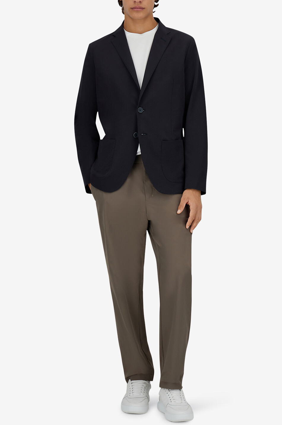 Einreihiger Blazer HERNO DUNKELBLAU Bongénie - Main Image