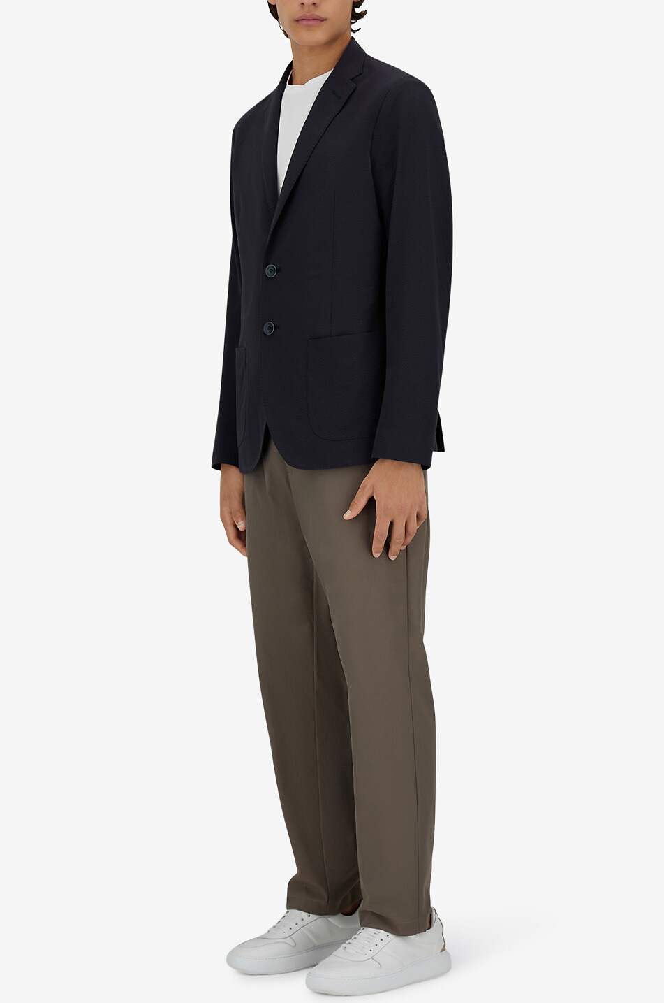 HERNO Einreihiger Blazer Herren DUNKELBLAU 4