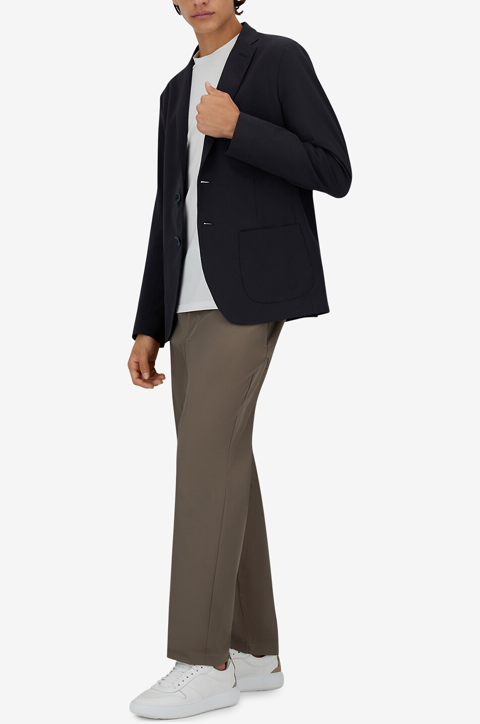 HERNO Einreihiger Blazer Herren DUNKELBLAU 6