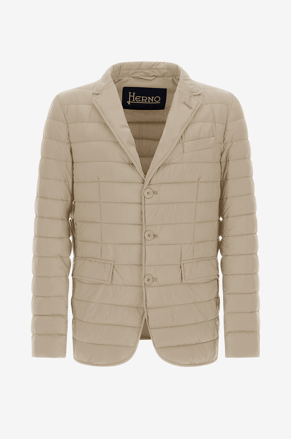 HERNO Blazer matelassé en duvet Homme Beige clair 1