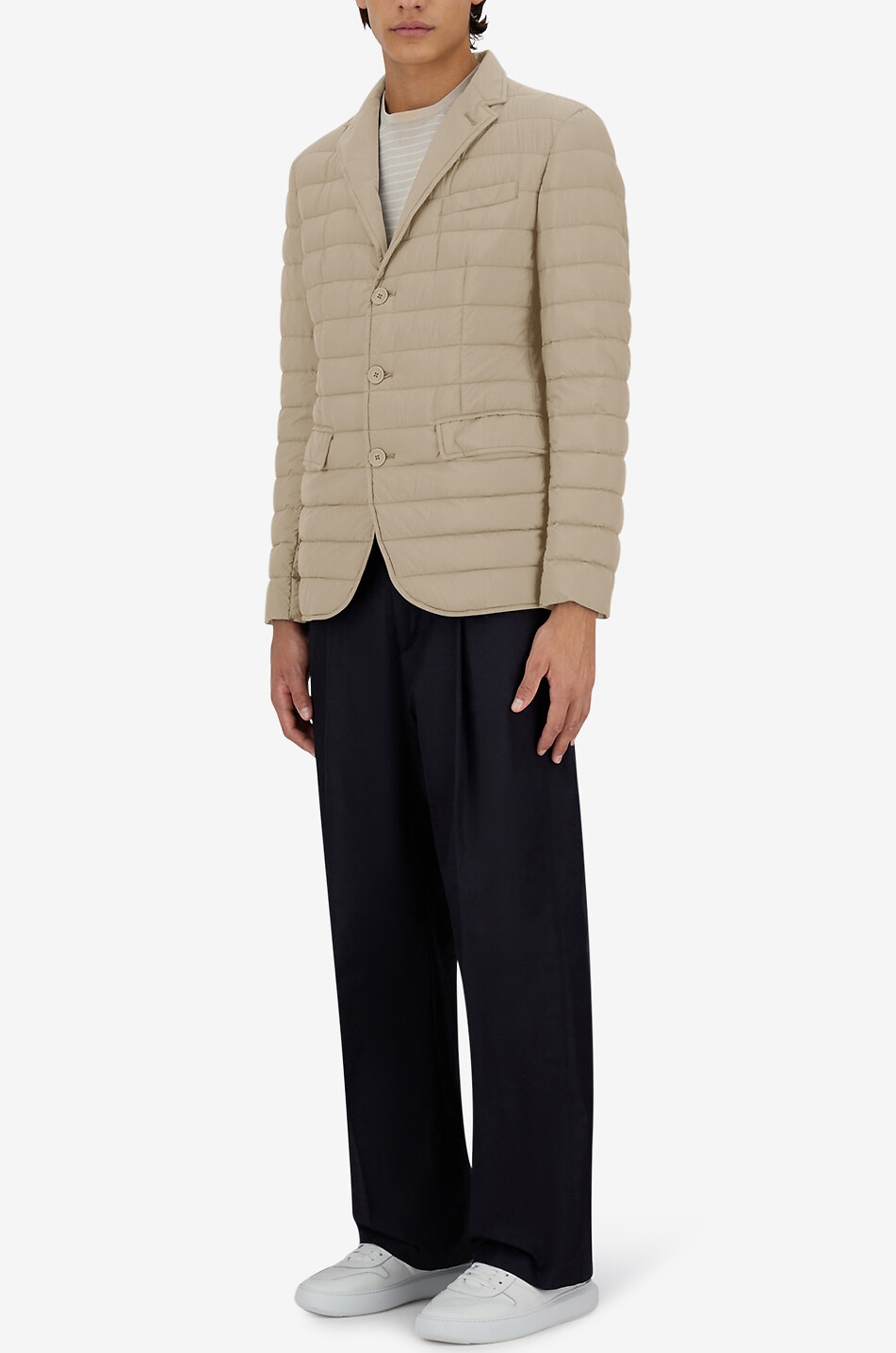 HERNO Blazer matelassé en duvet Homme Beige clair 3