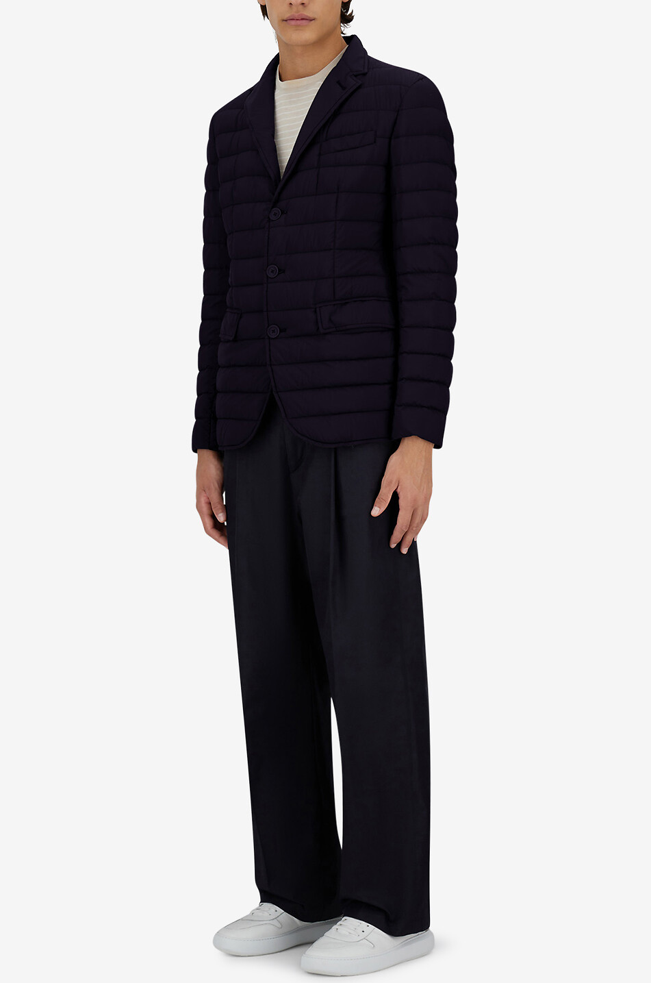 HERNO Blazer matelassé en duvet Homme BLEU FONCE 3