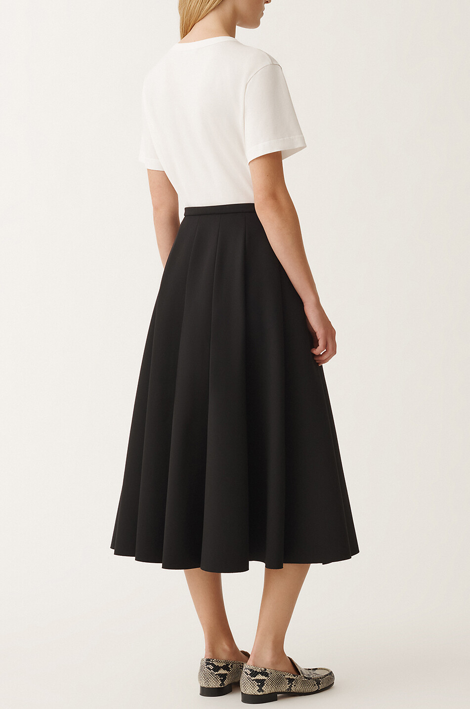 FABIANA FILIPPI Ausgestellter Rock aus Neopren Damen SCHWARZ 4