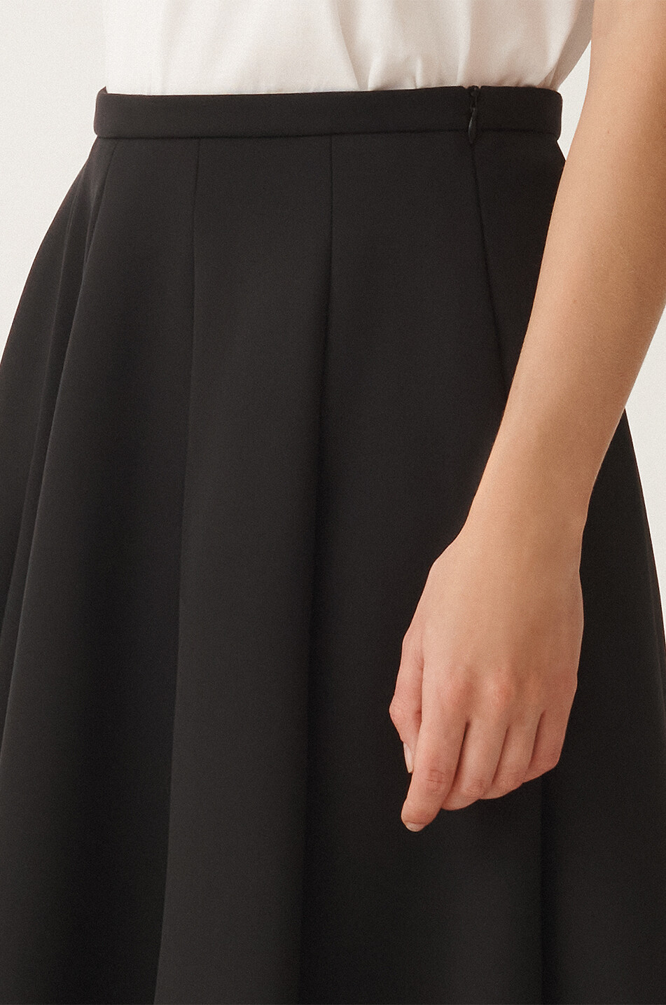 Neoprene circle skirt - FABIANA FILIPPI - BLACK - Bongénie Neoprene circle skirt - FABIANA FILIPPI - BLACK - Bongénie