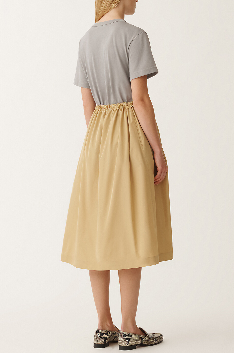 FABIANA FILIPPI Schillernder midilanger Ballonrock Tech Taffeta Damen GOLDEN 4