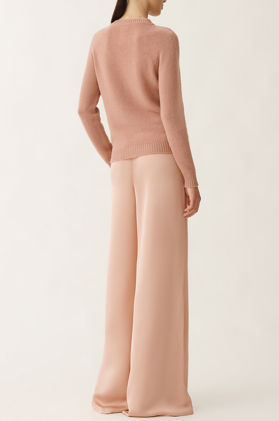 FABIANA FILIPPI Nahtloser Kaschmirpullover mit Rundhals Damen HELLROSA 4