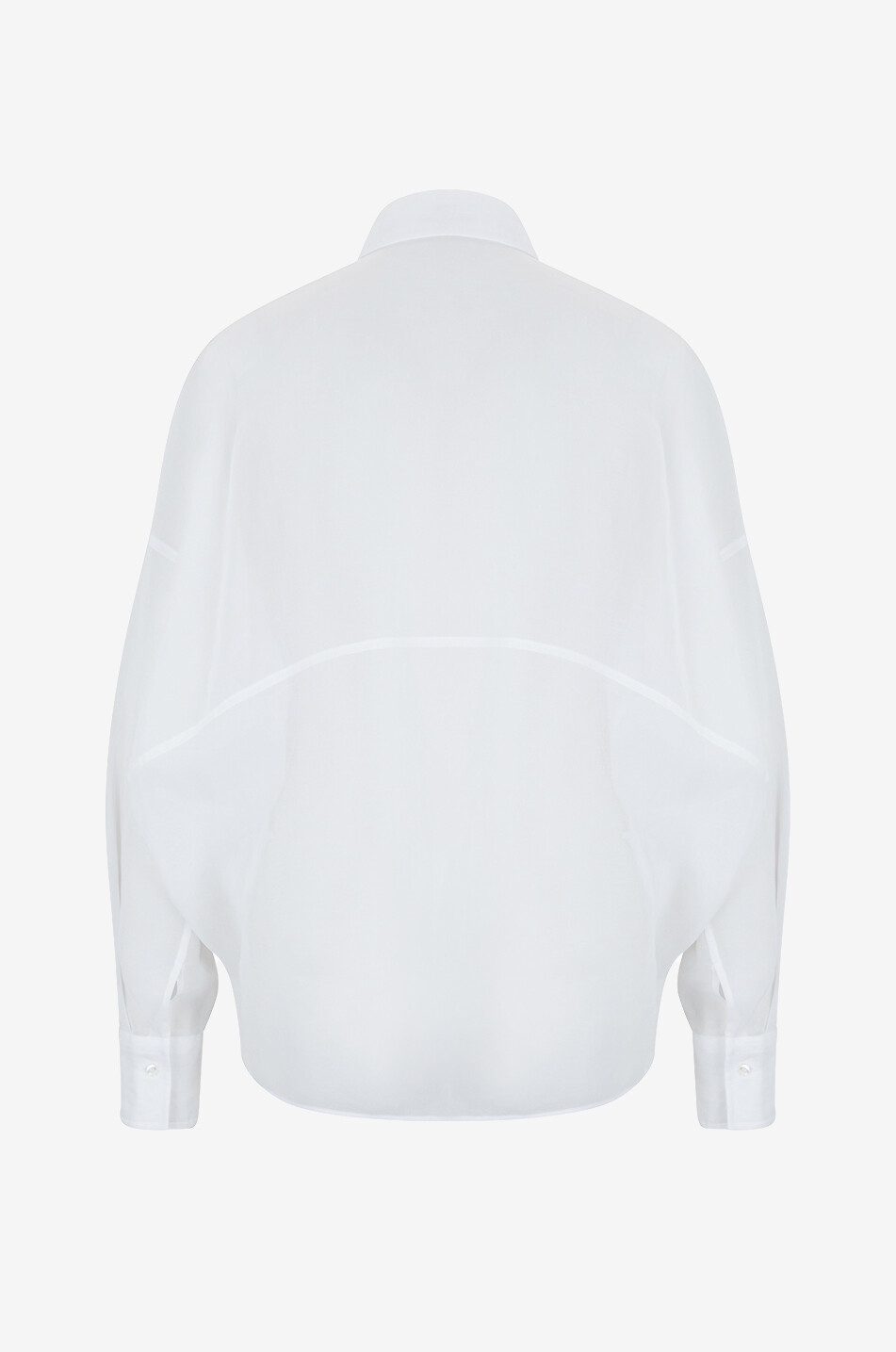 Baumwoll-Musselin-Bluse mit Monile-Detail