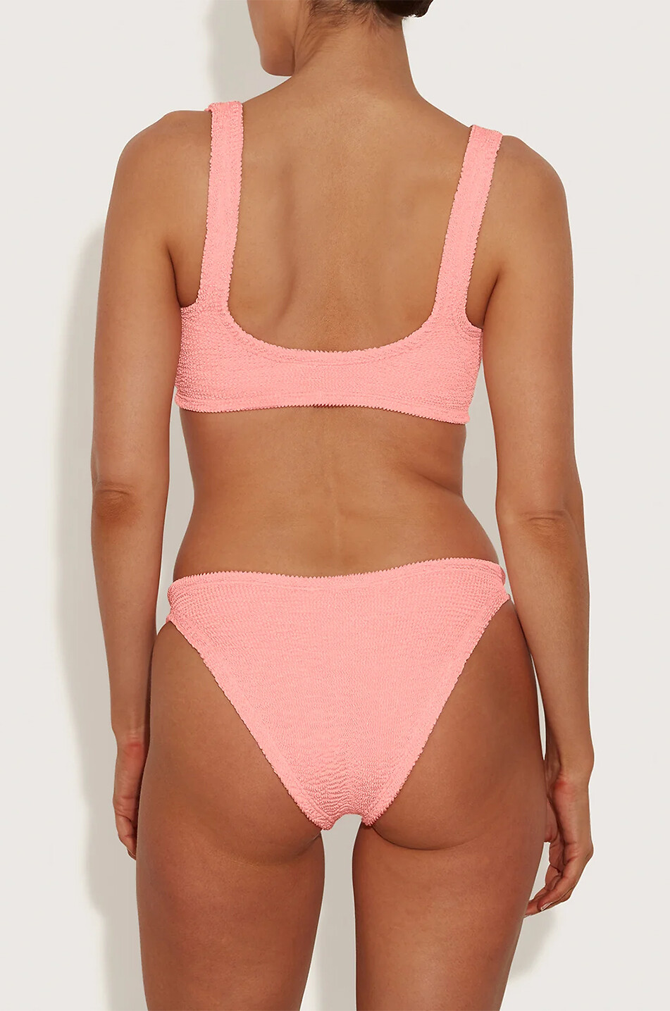 HUNZA G Bonnie bikini in seersucker Women LIGHT ORANGE 3