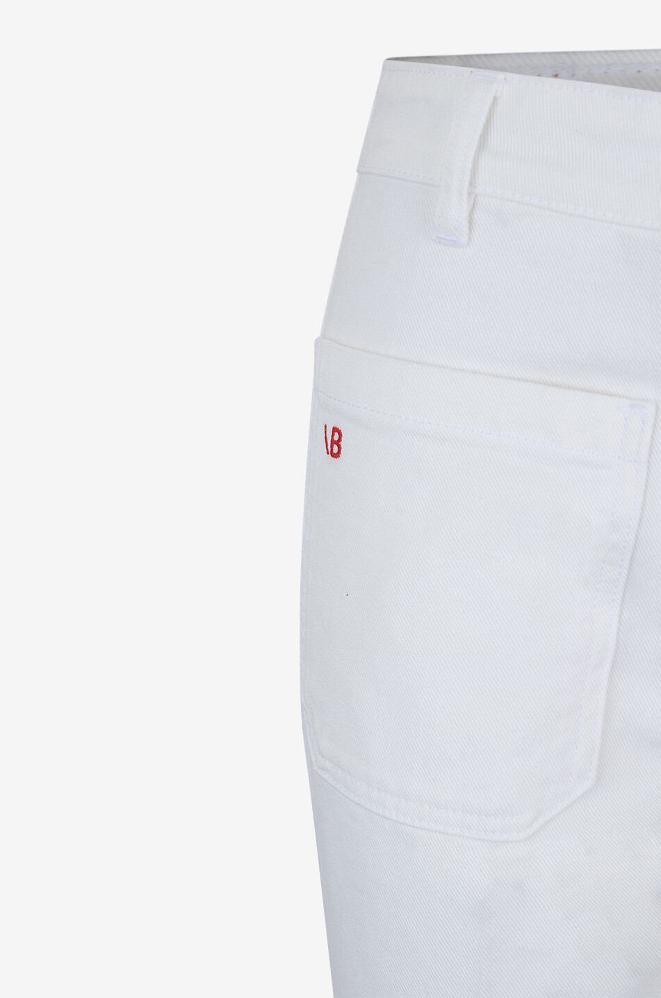 VICTORIA BECKHAM Jeans mit hohem Bund und weitem Bein Alina Washed White Damen WEISS 4