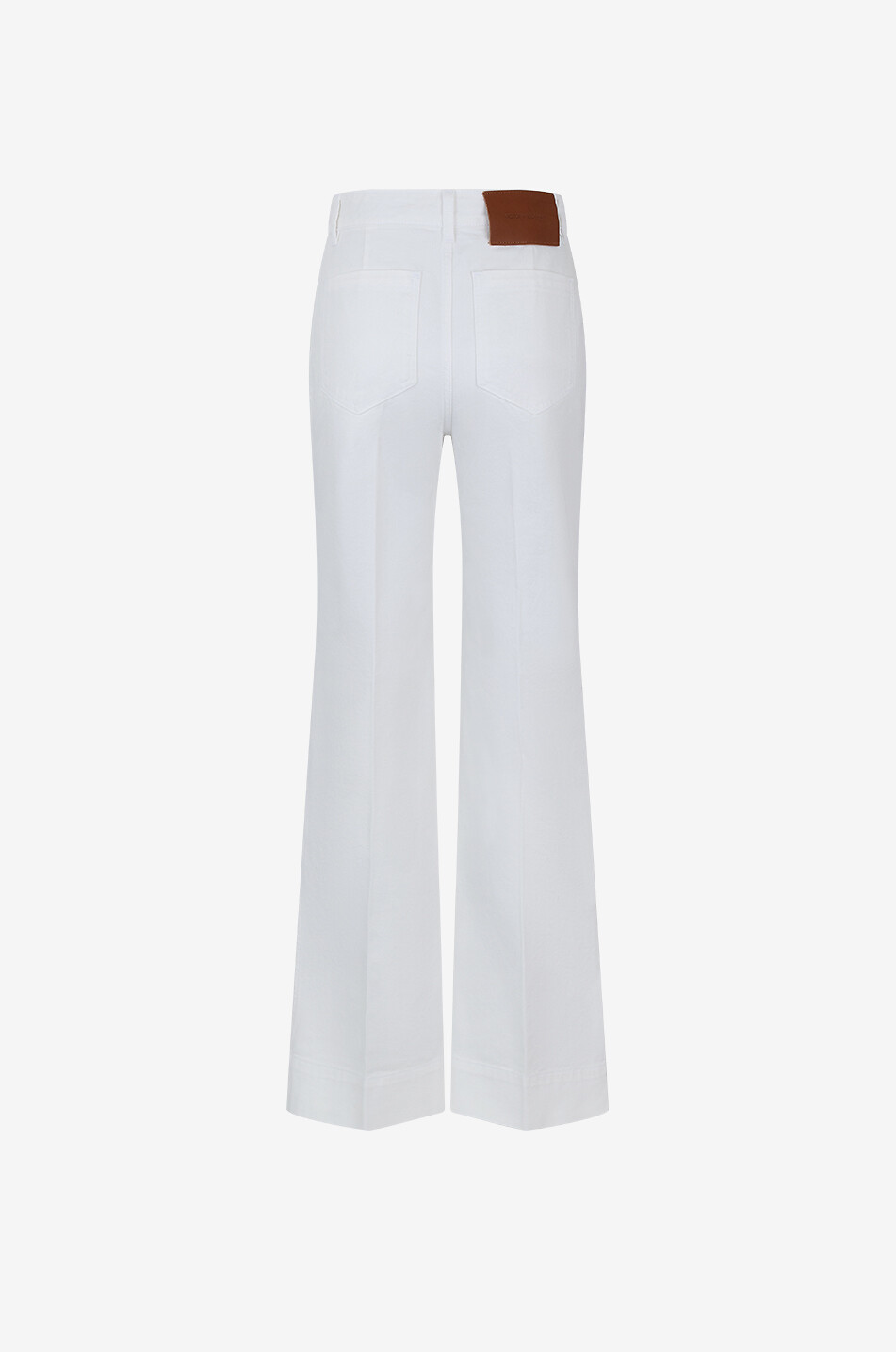 VICTORIA BECKHAM Jeans mit hohem Bund und weitem Bein Alina Washed White Damen WEISS 2
