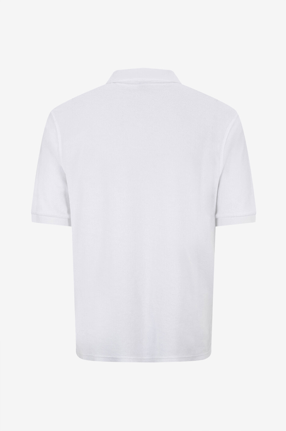 04651/ Polo à manches courtes en éponge Homme BLANC 2