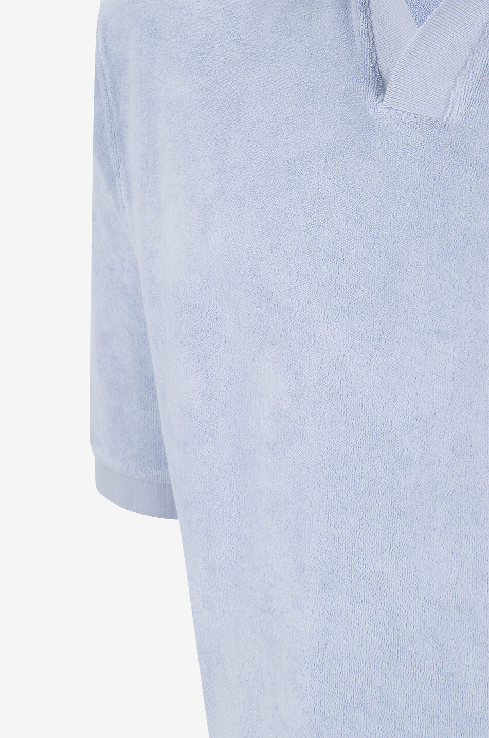 04651/ Polo à manches courtes en éponge Homme BLEU CLAIR 3