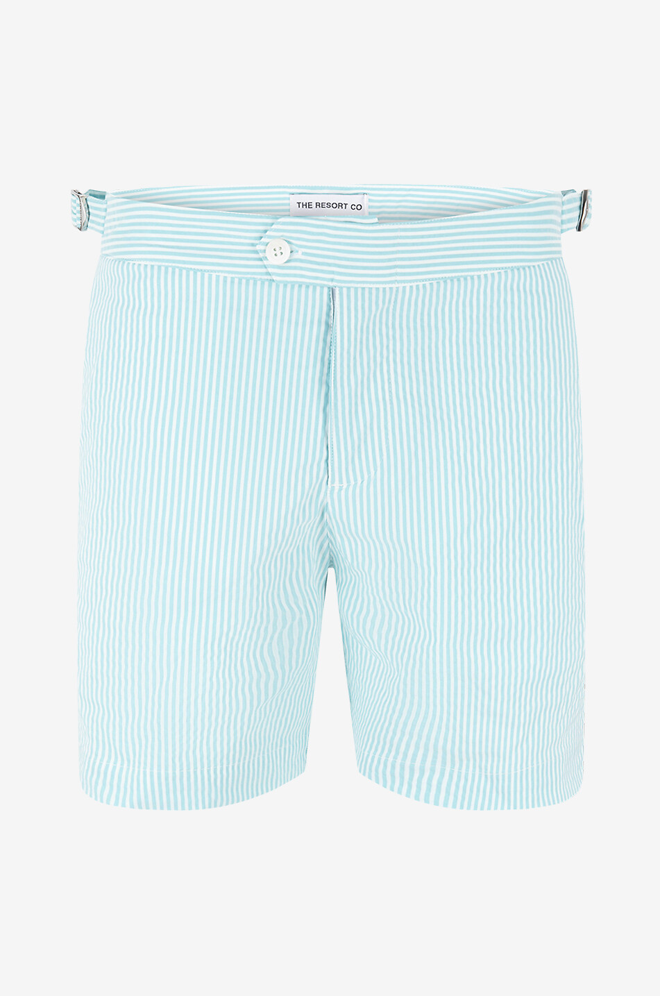 THE RESORT CO Tailored striped swim shorts Men LIGHT BLUE 1