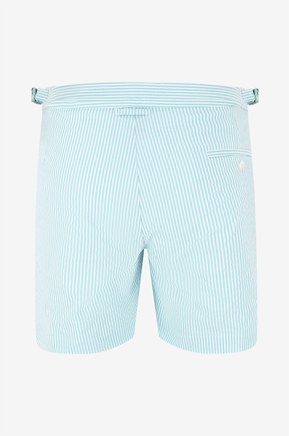 THE RESORT CO Tailored striped swim shorts Men LIGHT BLUE 2