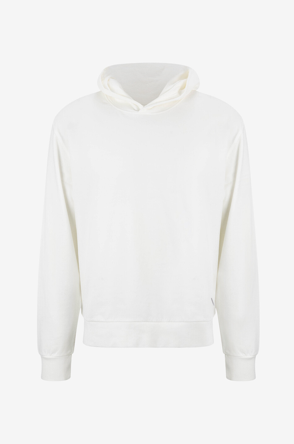 04651/ Sweat-shirt à capuche en coton Homme BLANC CASSE 1