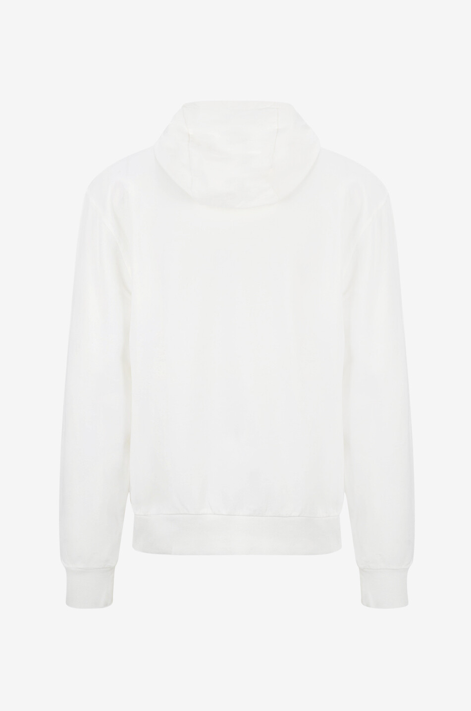 04651/ Sweat-shirt à capuche en coton Homme BLANC CASSE 2